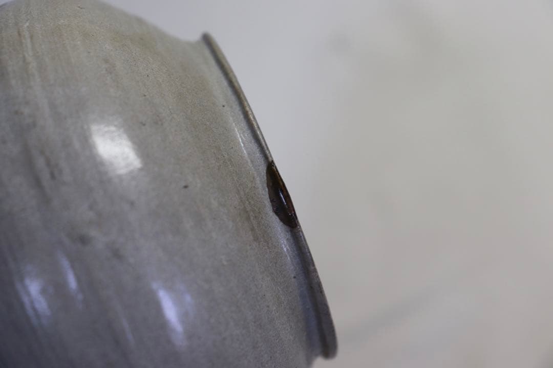 李朝 灰釉小壺 アンティーク 送料込み0808