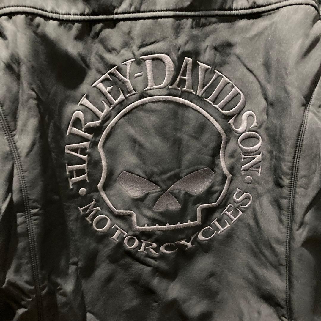 ハーレーダビットソン シングルライダースジャケット スカルデザイン