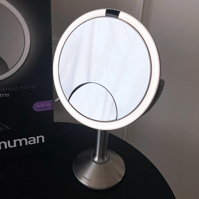 simplehuman ミラー　センサーミラートリオ ステンレス