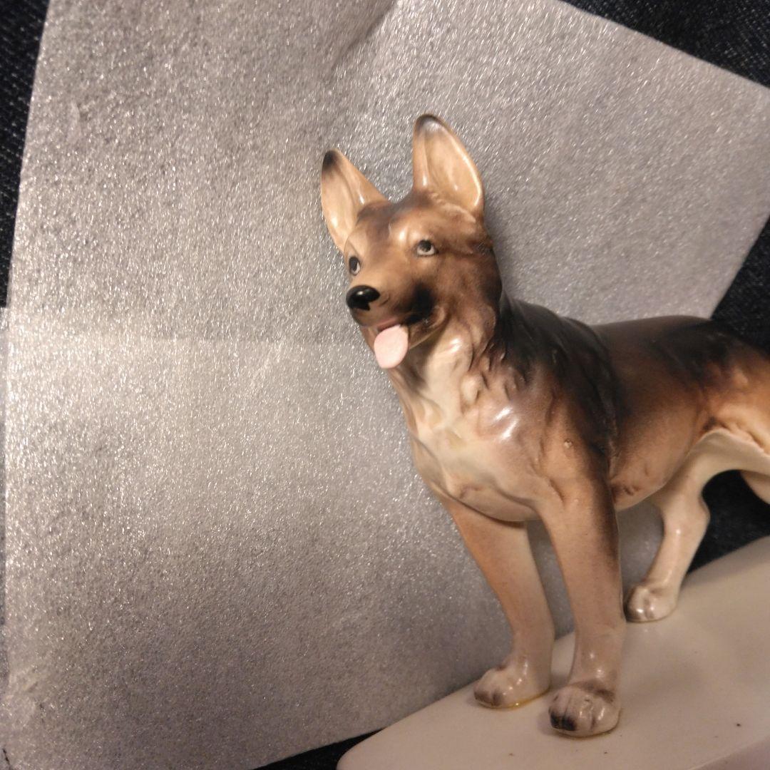 昭和レトLoo Ker シェパード 置物 Dog chain イヌ ノベルティ - メルカリ