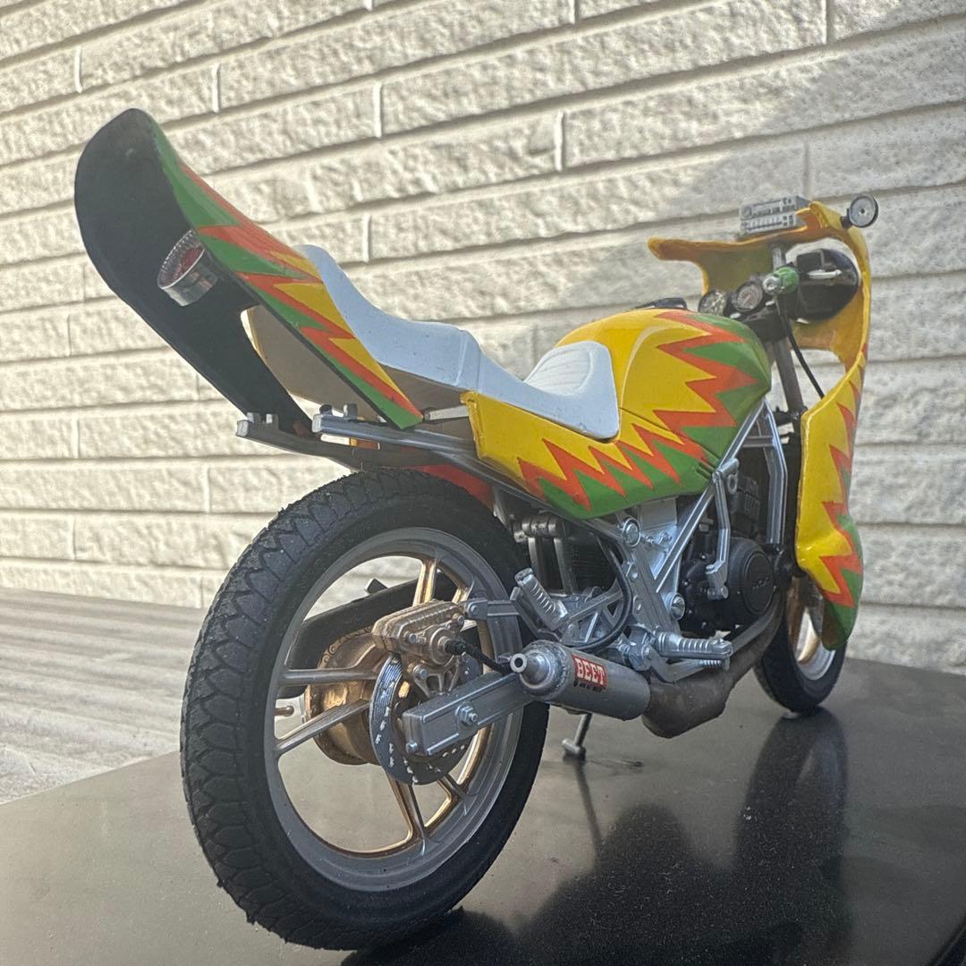 俺のマシン RG250R 完成品 当時物 旧車會 暴走族 爆発カラー 1/12