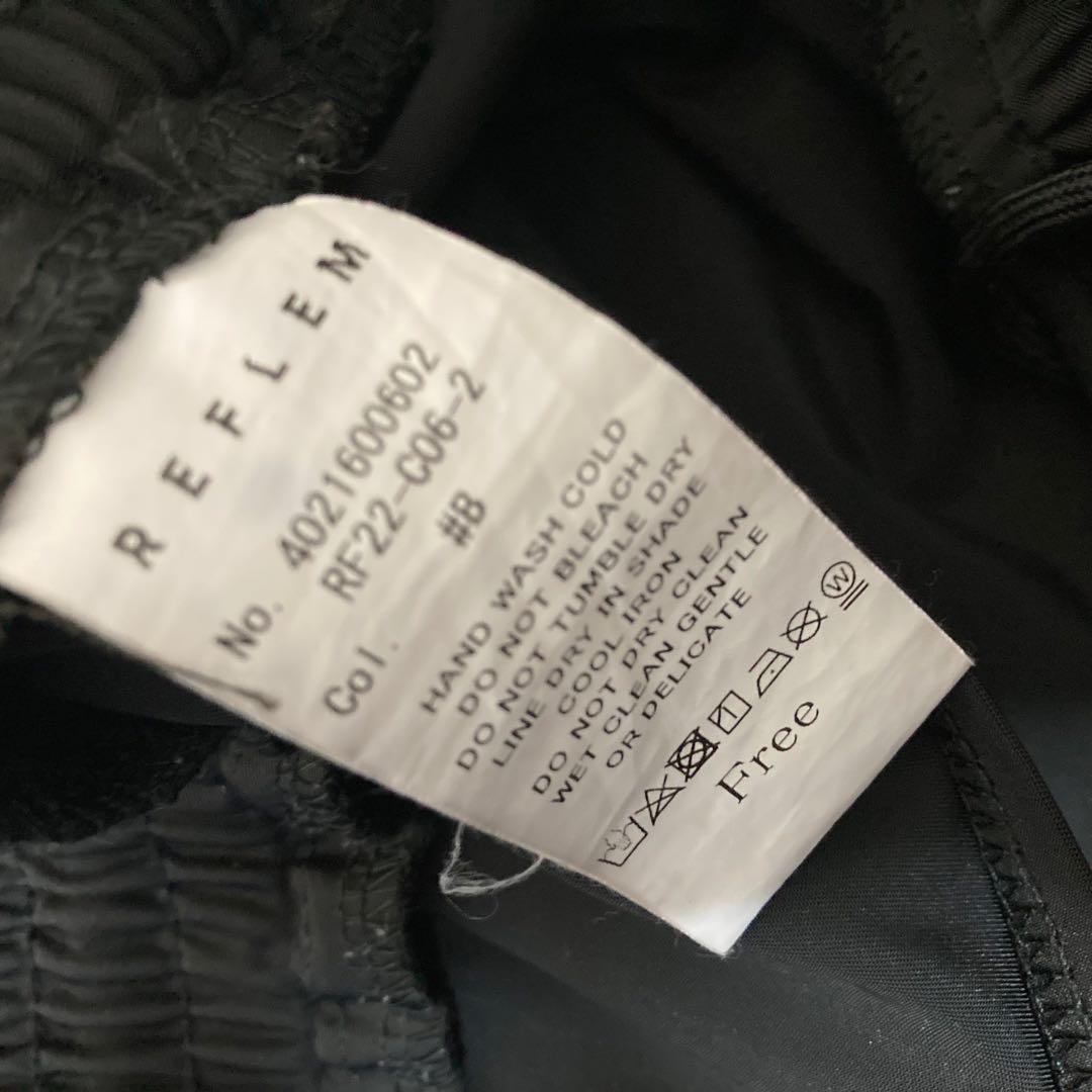 『REFLEM/レフレム』ハーネスロゴベルトカーゴパンツ　黒　ボンテージパンツ