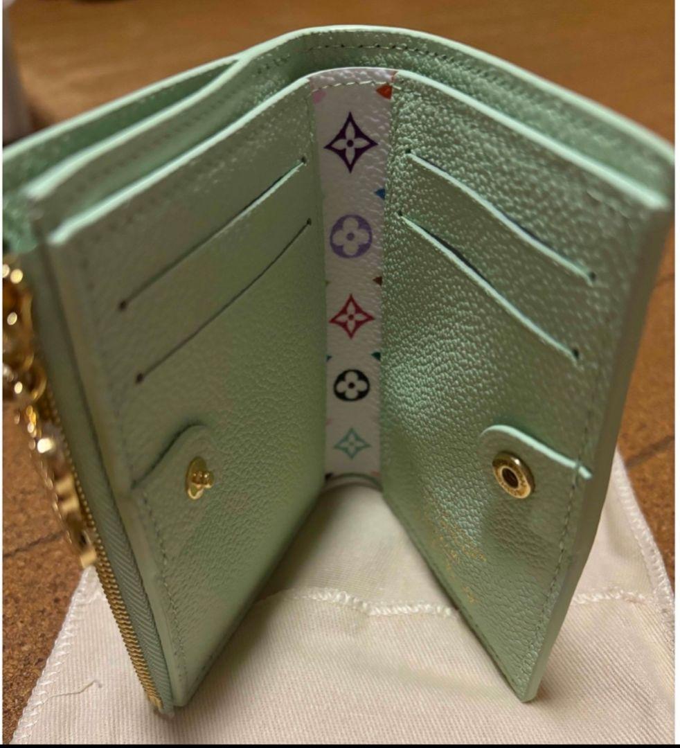ルイヴィトン 村上隆 ポルトフォイユ リサ グリーンティー m14088