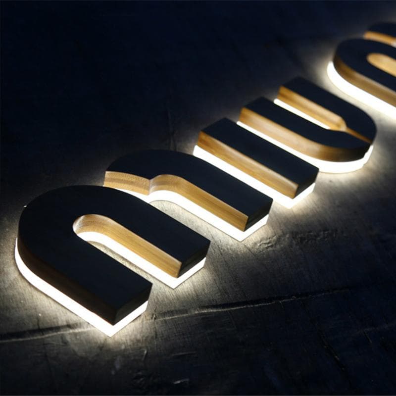 オーダー背面発光LEDチャンネル文字 箱文字 看板 室外用 サイン