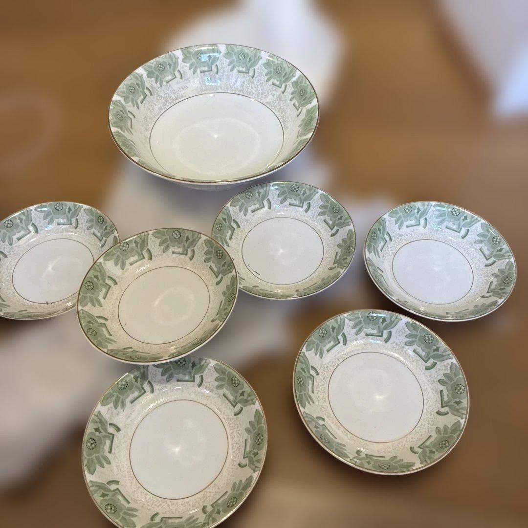 アンティーク オールド陶東 東洋陶器會社 戦前 OCW印 ボウル 鉢 ラスター彩