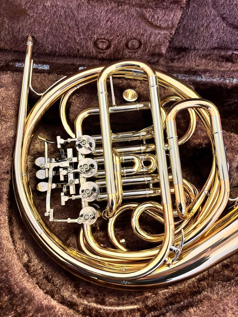 【美品】ヤマハ ホルン YHR-567GDB フルダブル ホルン ゴールドブラス