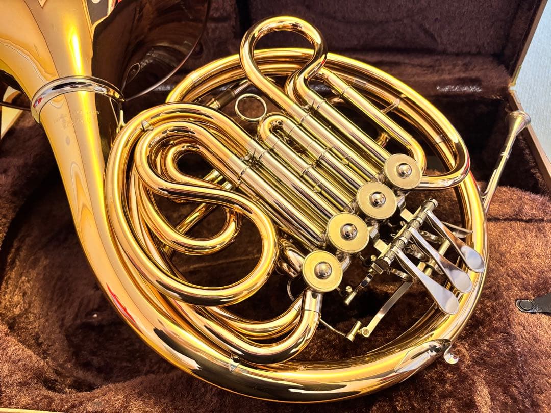 【美品】ヤマハ ホルン YHR-567GDB フルダブル ホルン ゴールドブラス