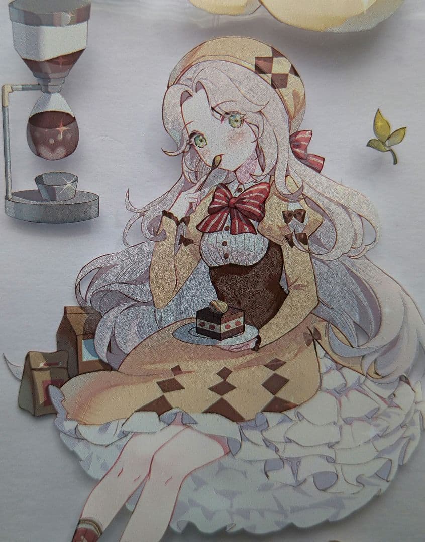 J56＃摩卡可可派(PET)冰川研究所切り売り海外人物マステ女の子 海外PET