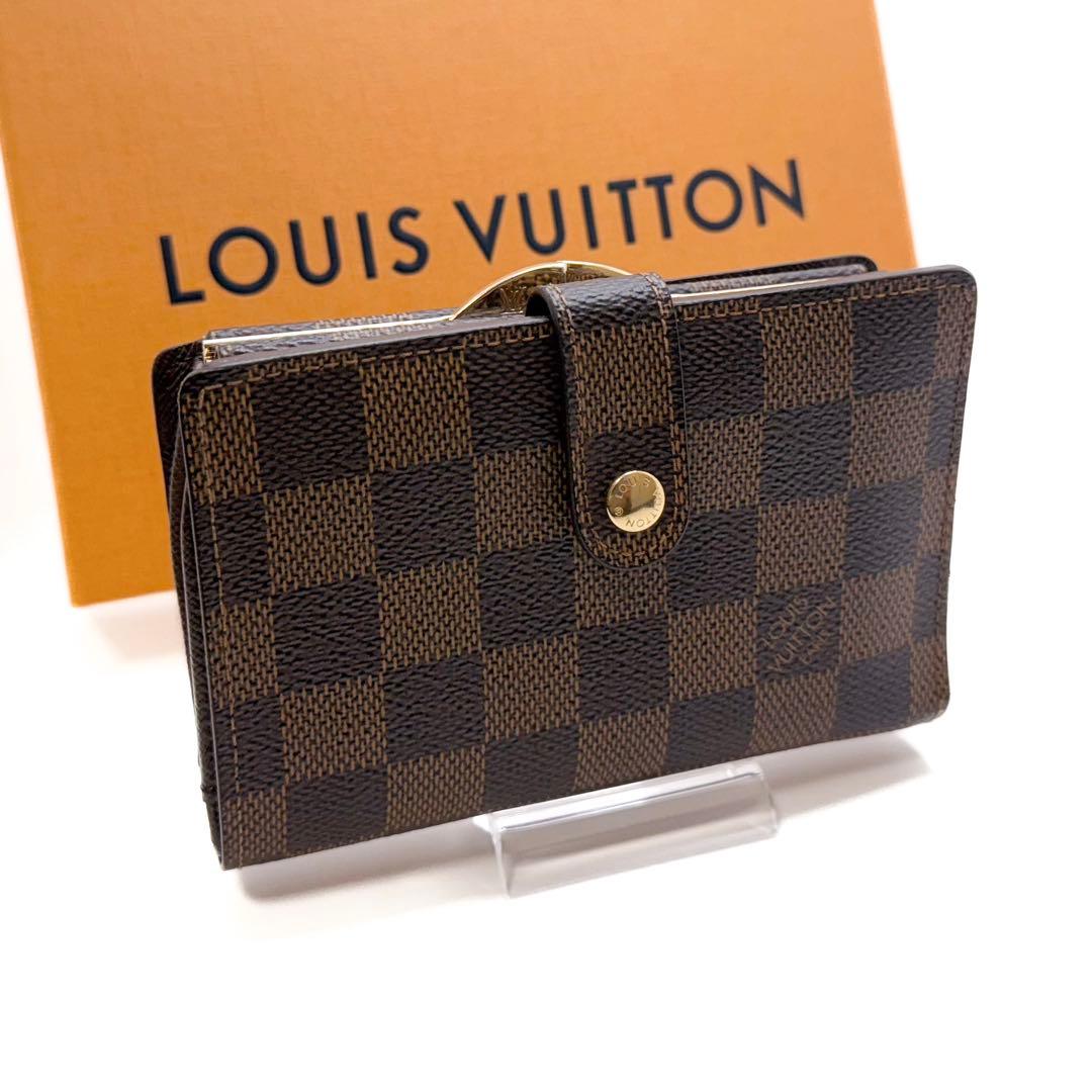 超美品☆ルイヴィトン ダミエ ヴィクトリーヌ コクリコ レッド 三