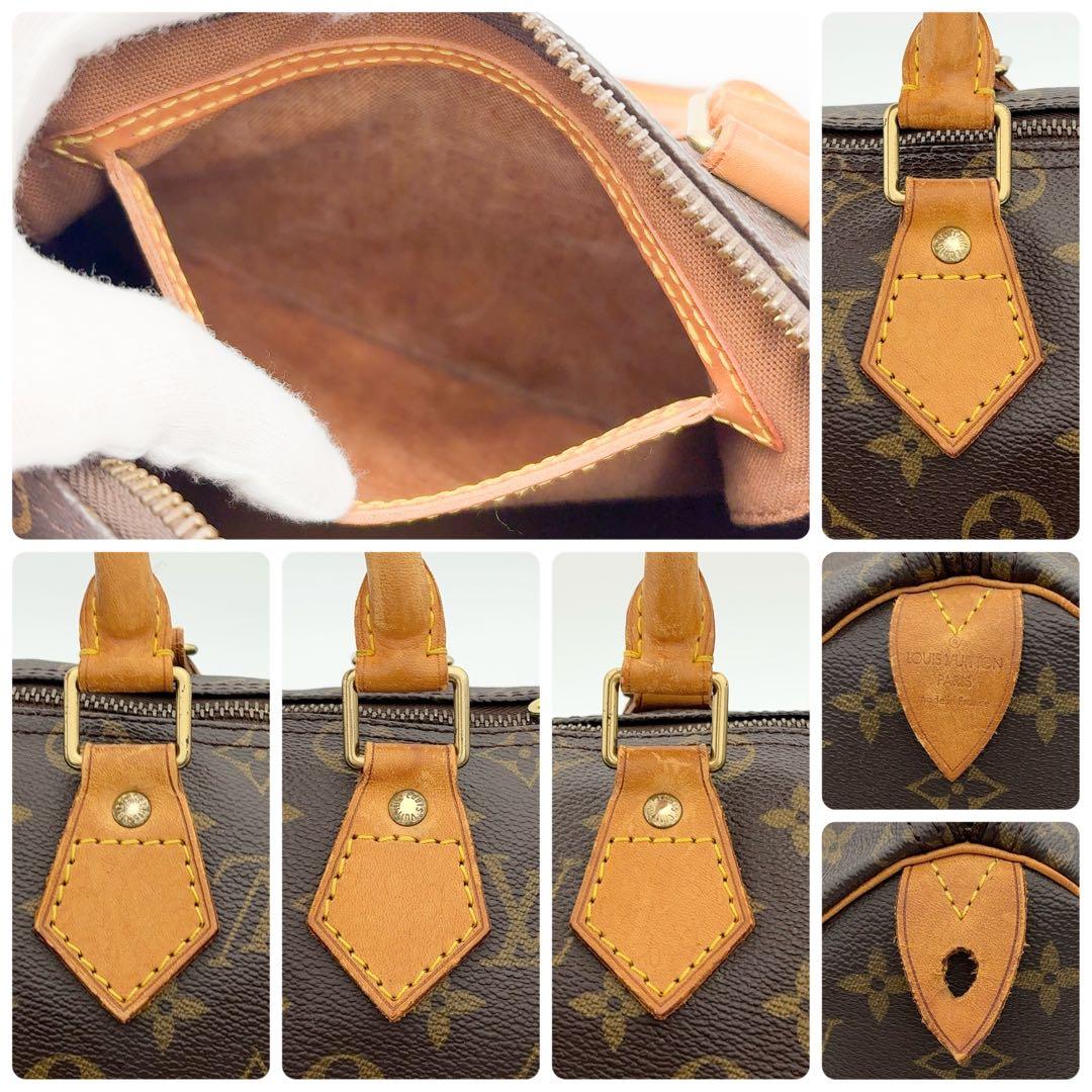 【超美品】ルイヴィトン モノグラム スピーディ25 ハンドバッグ ブラウン