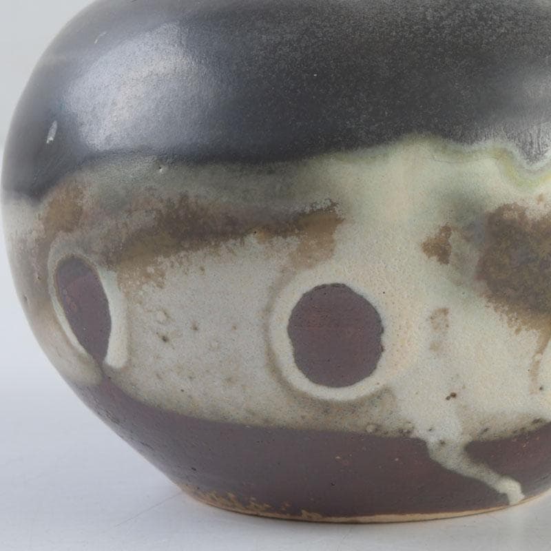 茶道具 文琳茶入 SHOEMAKER在銘 時代箱付 V 9259