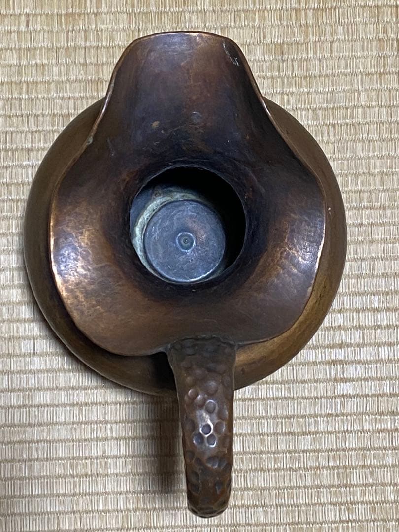 ♢鎚起銅器 ブロンズ 水差し 中東 ペルシャ〜西洋アンティーク 古美術