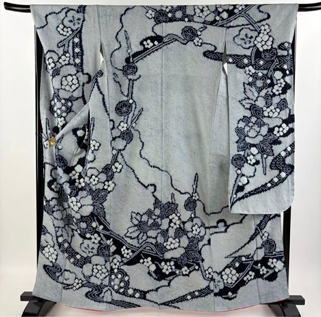 人間国宝 最高級 作家物 藍染 証紙 本疋田 総絞り 振袖 フルセット