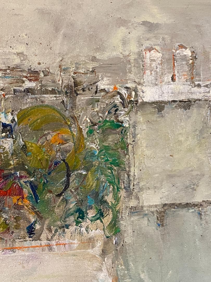 「真作」住田昭「PARIS」風景画　油彩画　額装　サイン有り　F6号