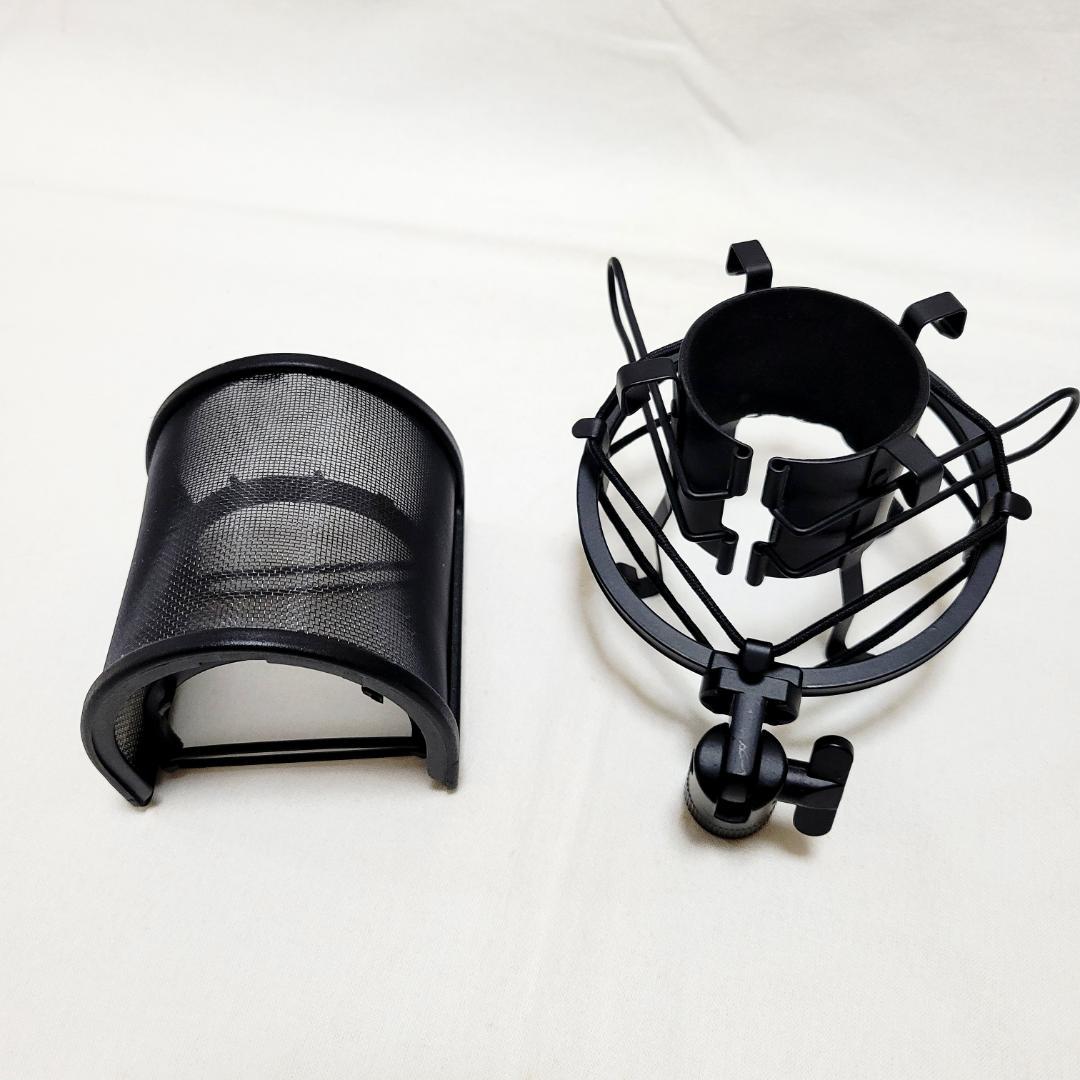 オーディオテクニカ　AT2020USB+　ポップガード　ショックマウントホルダー