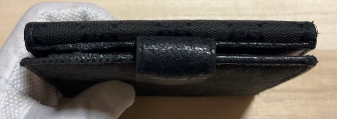 【箱付き】 GUCCI グッチ 二つ折り 財布 GG キャンバス レザー