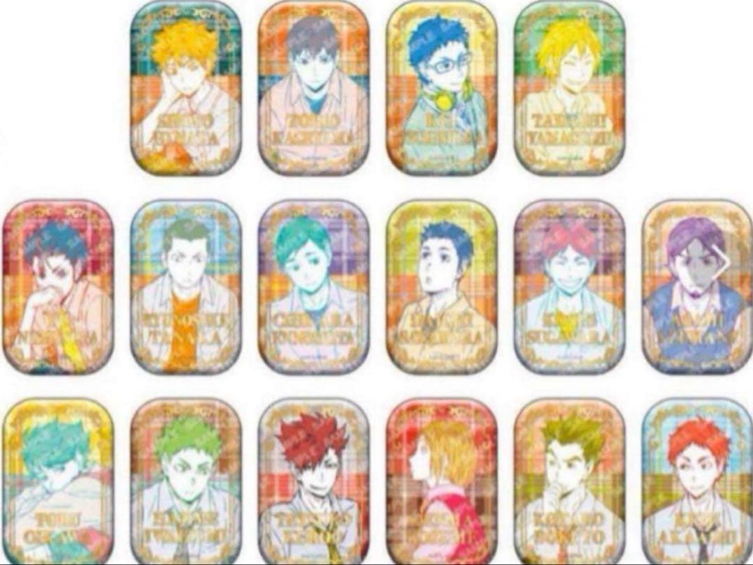 ☆新品未開封 ハイキュー‼︎ スクエア缶バッジ BOX オフショット
