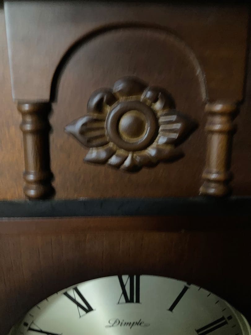 Dimple ドイツ製31 DAY アンティーク柱時計 稼働中
