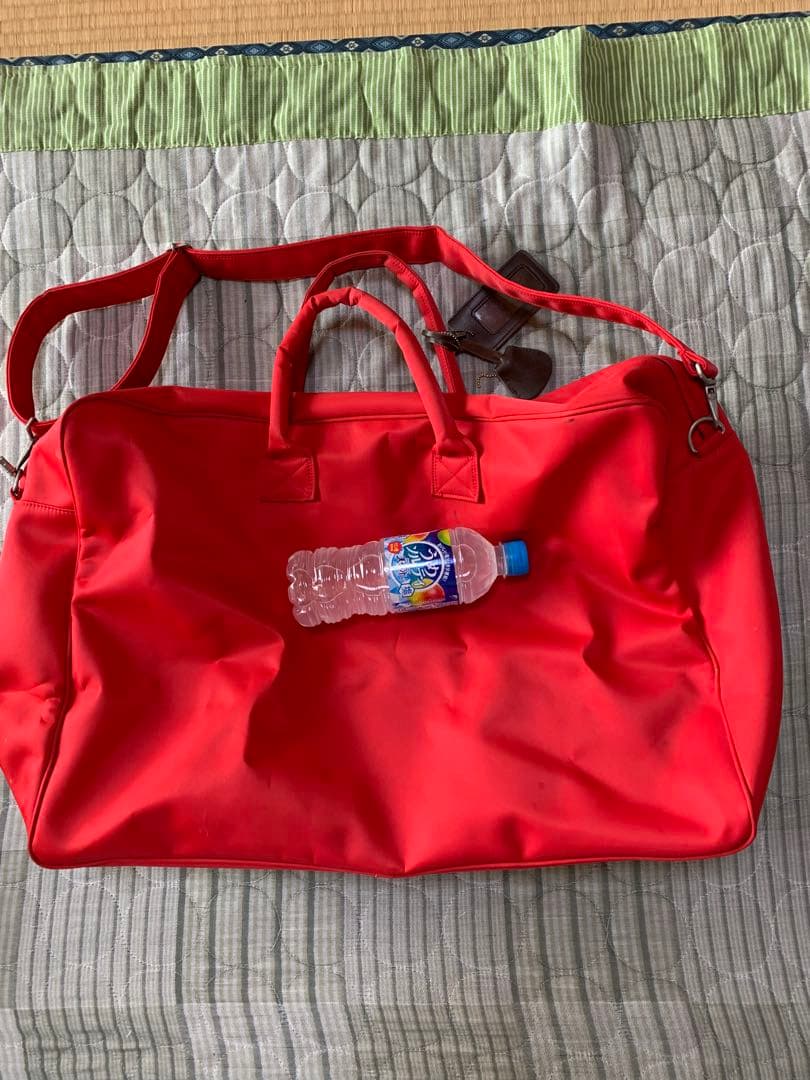 Melrose 赤 ボストンバッグ 大きめ