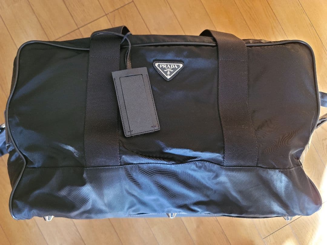 PRADA ブラック ボストンバッグ