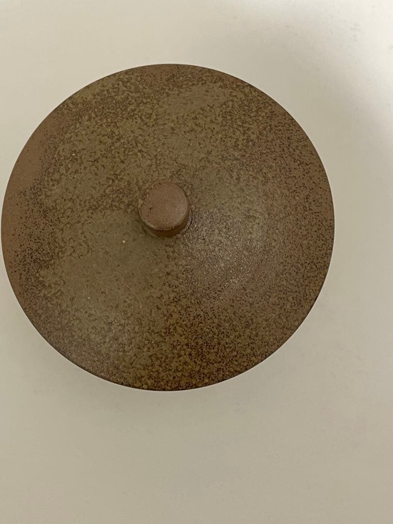 備前焼　火襷　大ぶり蓋付茶器　五客