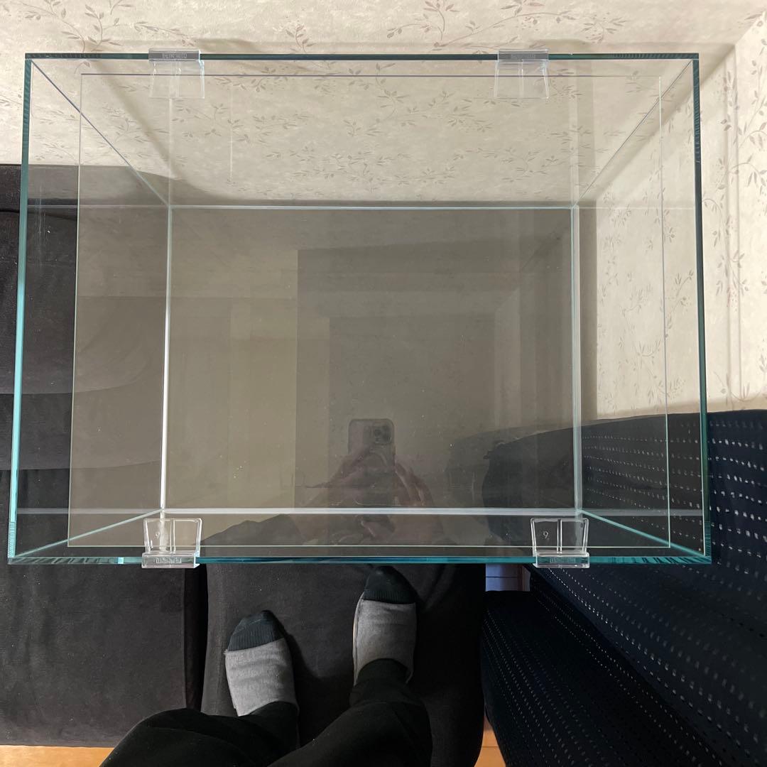 直接渡し限定】高級クリア水槽60×45×45cm＆水槽台 愛知県一宮市近郊