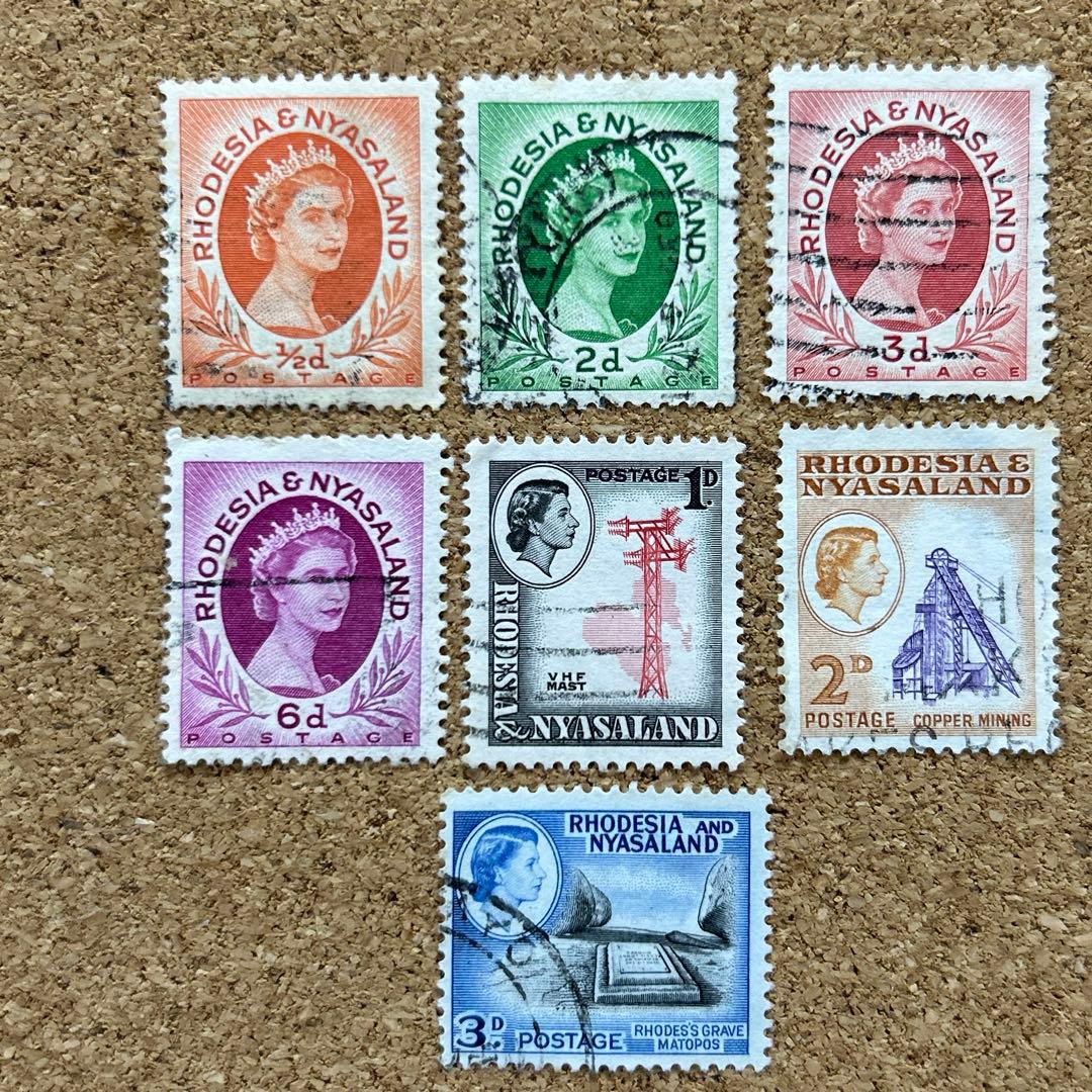 海外 外国切手 イギリス領ローデシア・ニャサランドの切手 レア国名