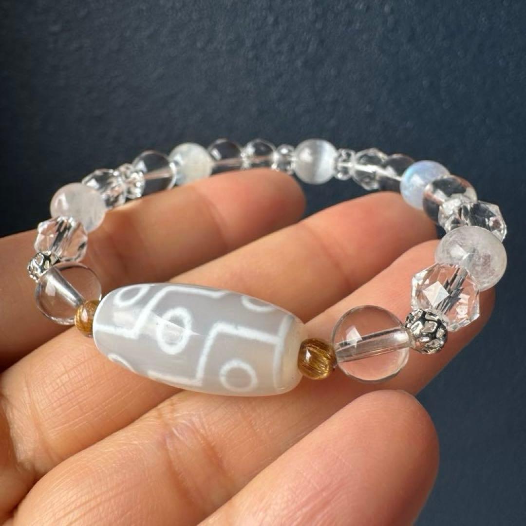 九眼天珠　デザインブレスレット