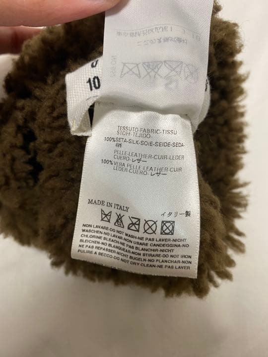 激レア 初期 マルジェラ 05AW オープングローブ 手袋 ボア シルク