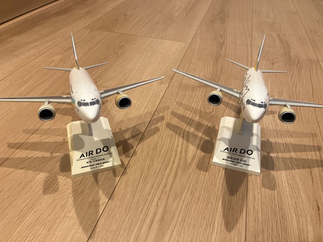 エアドゥ B737-500 2機セット モデルプレーン 1/130 エアドゥ B737-500
