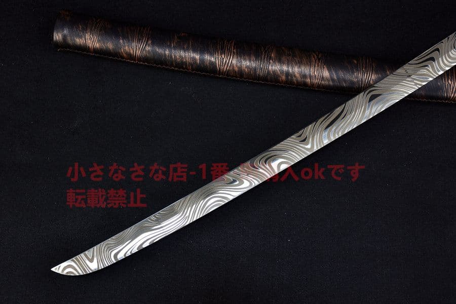 ダマスカス紋 武具　刀装具　日本刀　模造刀   居合刀