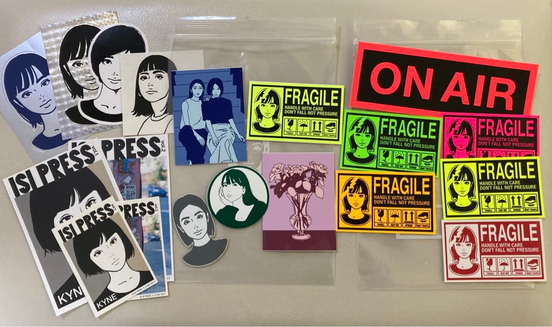 kyne ステッカーセット Amazon.co.jp: kyne キネ ステッカーセット 5種 on air 限定 : おもちゃ