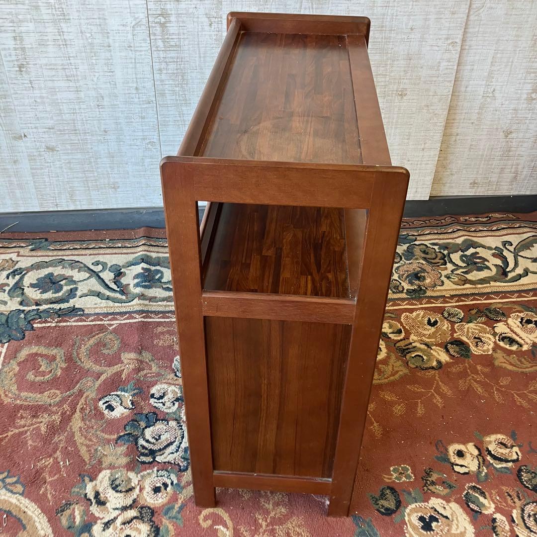 昭和レトロ カリモク 木製コールキャビネット 電話台 飾り棚