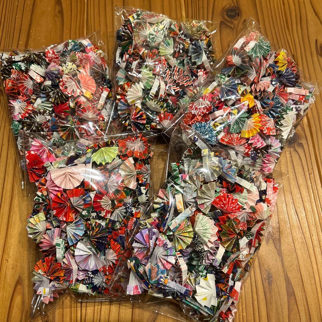 【マロン】7月分　和柄和紙の扇子　1000個