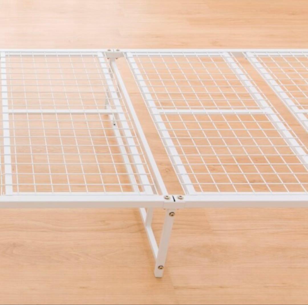 ニトリ シングルパイプベッド(バジーナ F3 WH) ベッドフレーム ホワイト