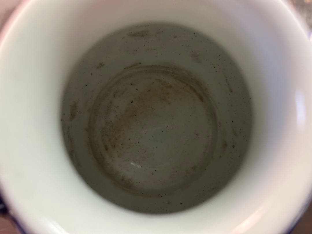 染付雙耳小壺 大清乾隆年製 清花瓶 箱付 中國