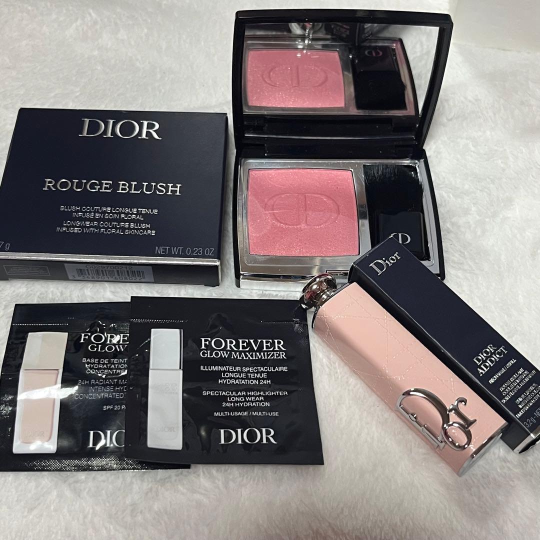 Dior スキン ルージュ ブラッシュ ピンクキルティングケース tutu
