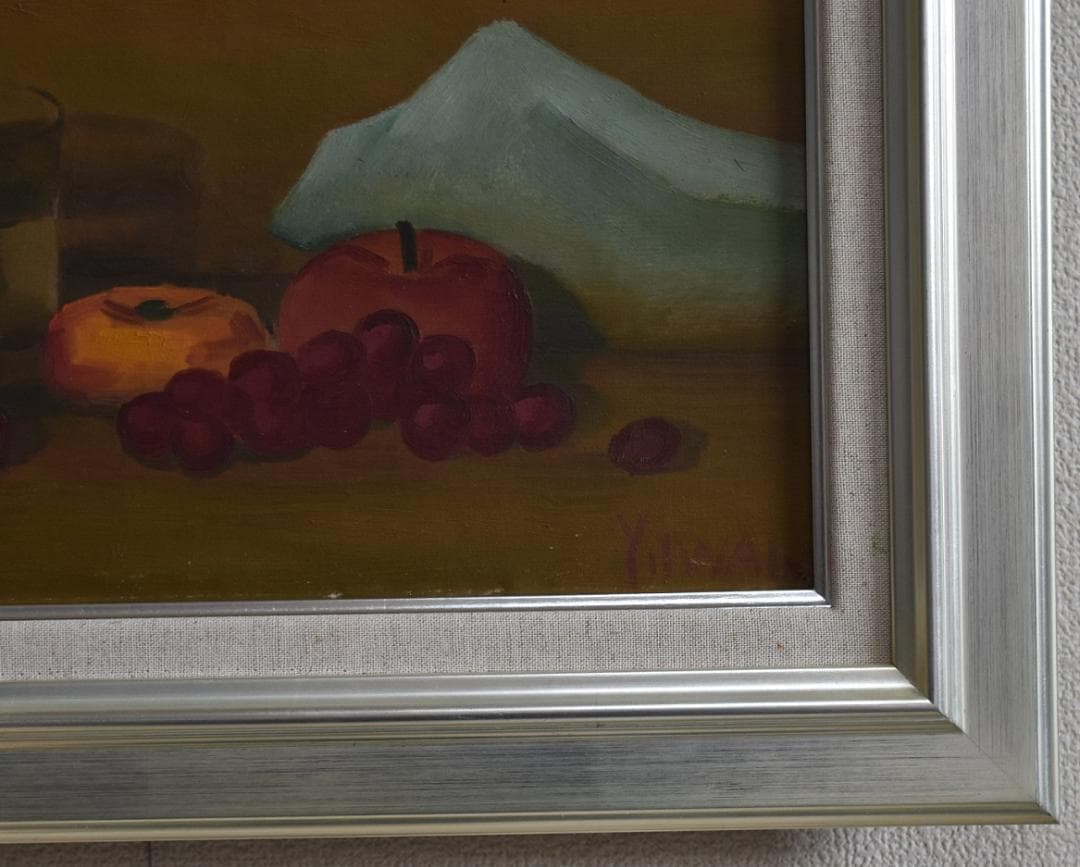 真作保証・理髪師の画家　大正～昭和期　岩井弥一郎　肉筆作品・静物画