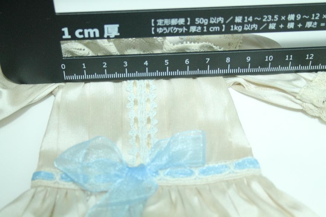 ◎新品◎タグ付き美品 27～28cm ビスクドール用 シルクドレス フランス製