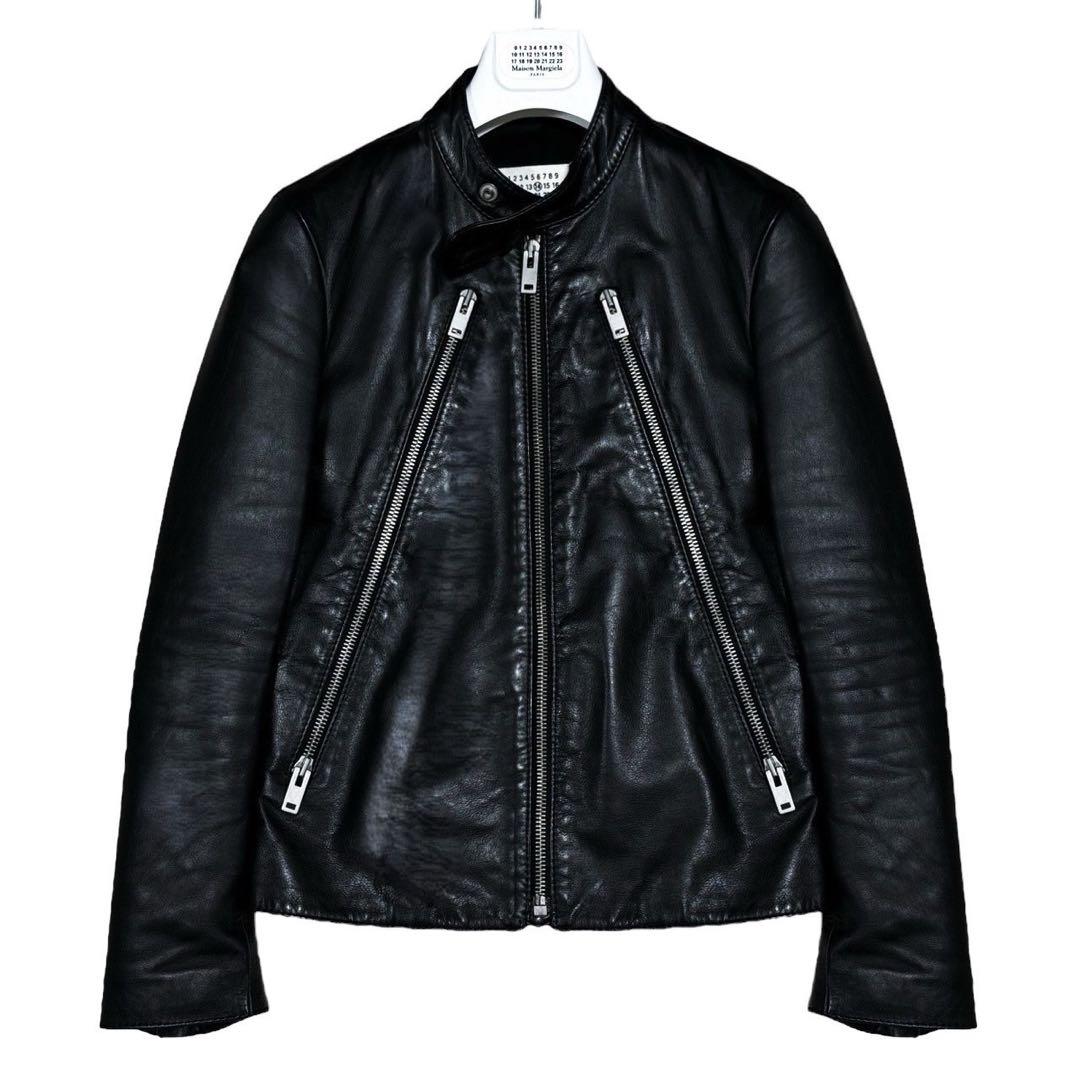 別注】メゾンマルジェラ八の字ライダースブラック44