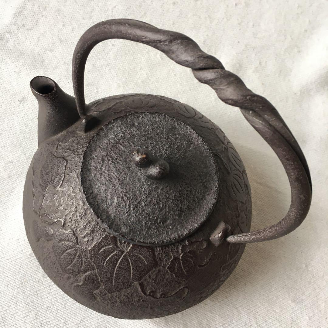 及富 南部鉄器 急須 ひさご ヴィンテージ 骨董 鉄 鉄瓶 未使用 希少色