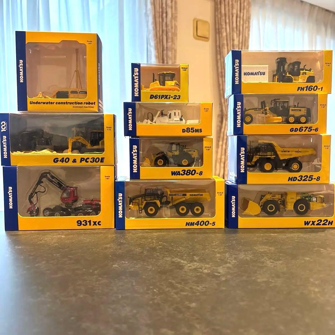 専用いっちゃん様専用 コマツ 模型 11点（非売品株主優待）ミニチュア 建機