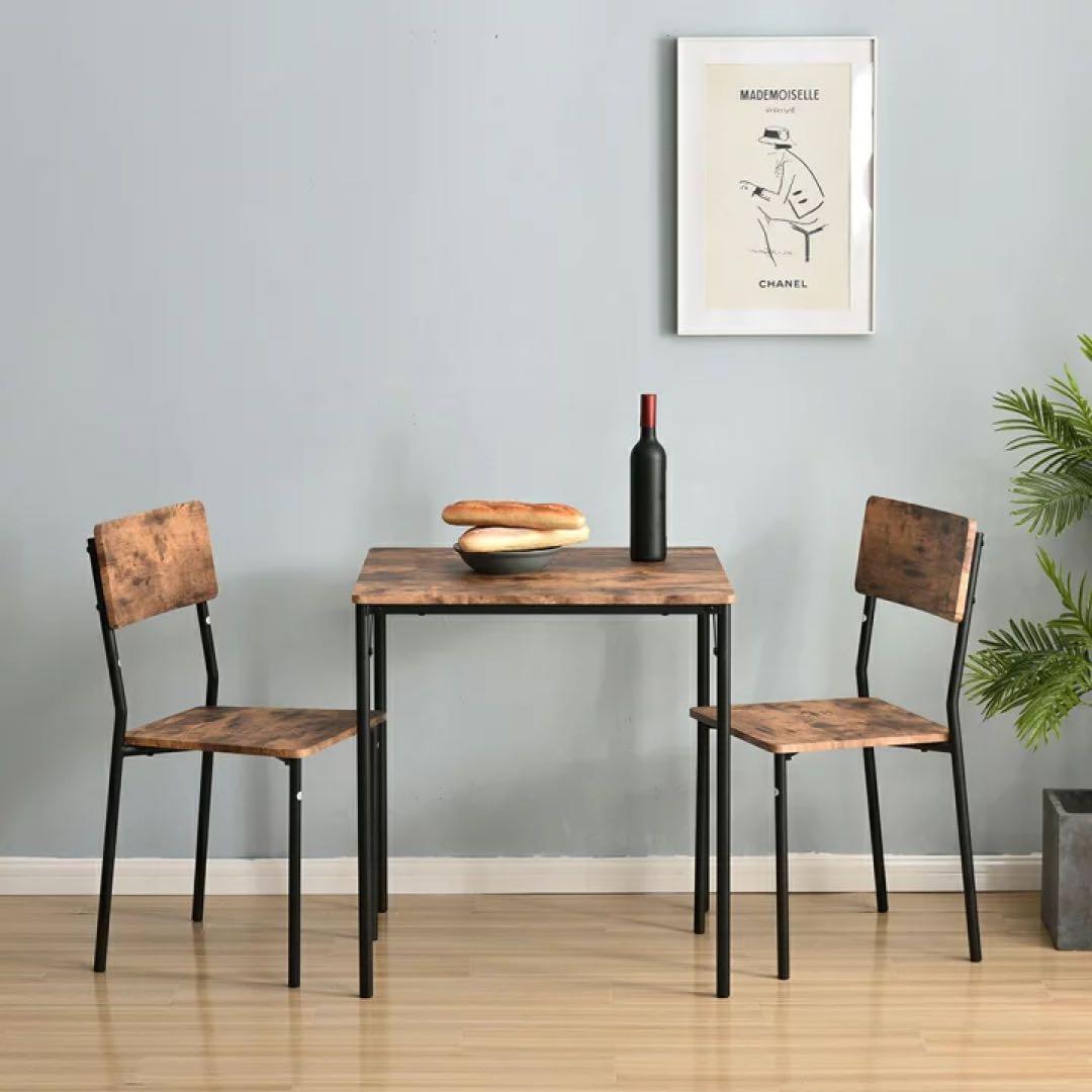 3点セット ダイニングテーブル 70cm