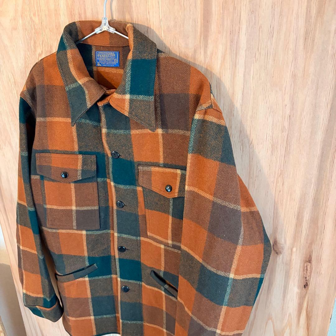 70s USA製PENDLETON ペンドルトン チェック柄ウールジャケット