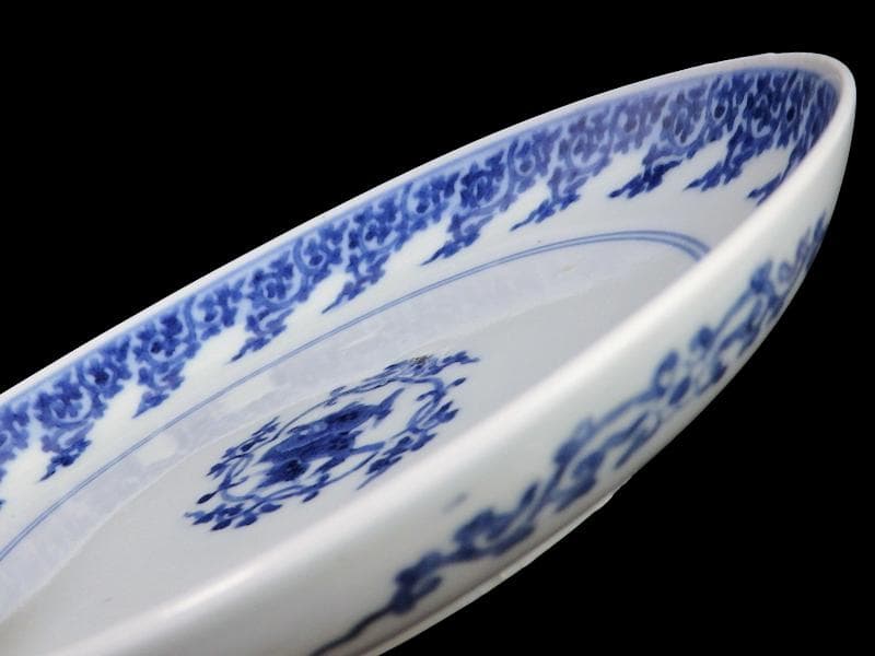 古伊万里 型紙摺 獅子唐草の図 6寸半皿 元禄期 A302AS-DBw - メルカリ