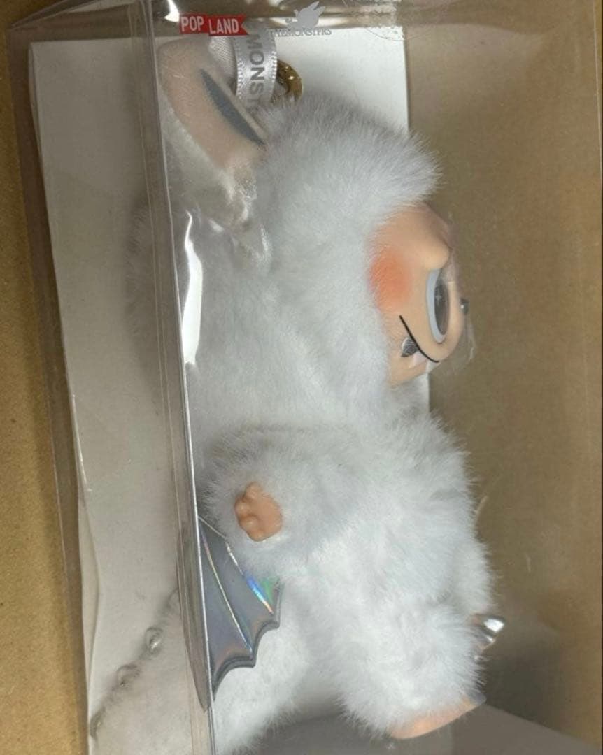 【海外限定】ZIMOMO LABUBUふわふわ ホワイトエンジェル ジモモラブブ