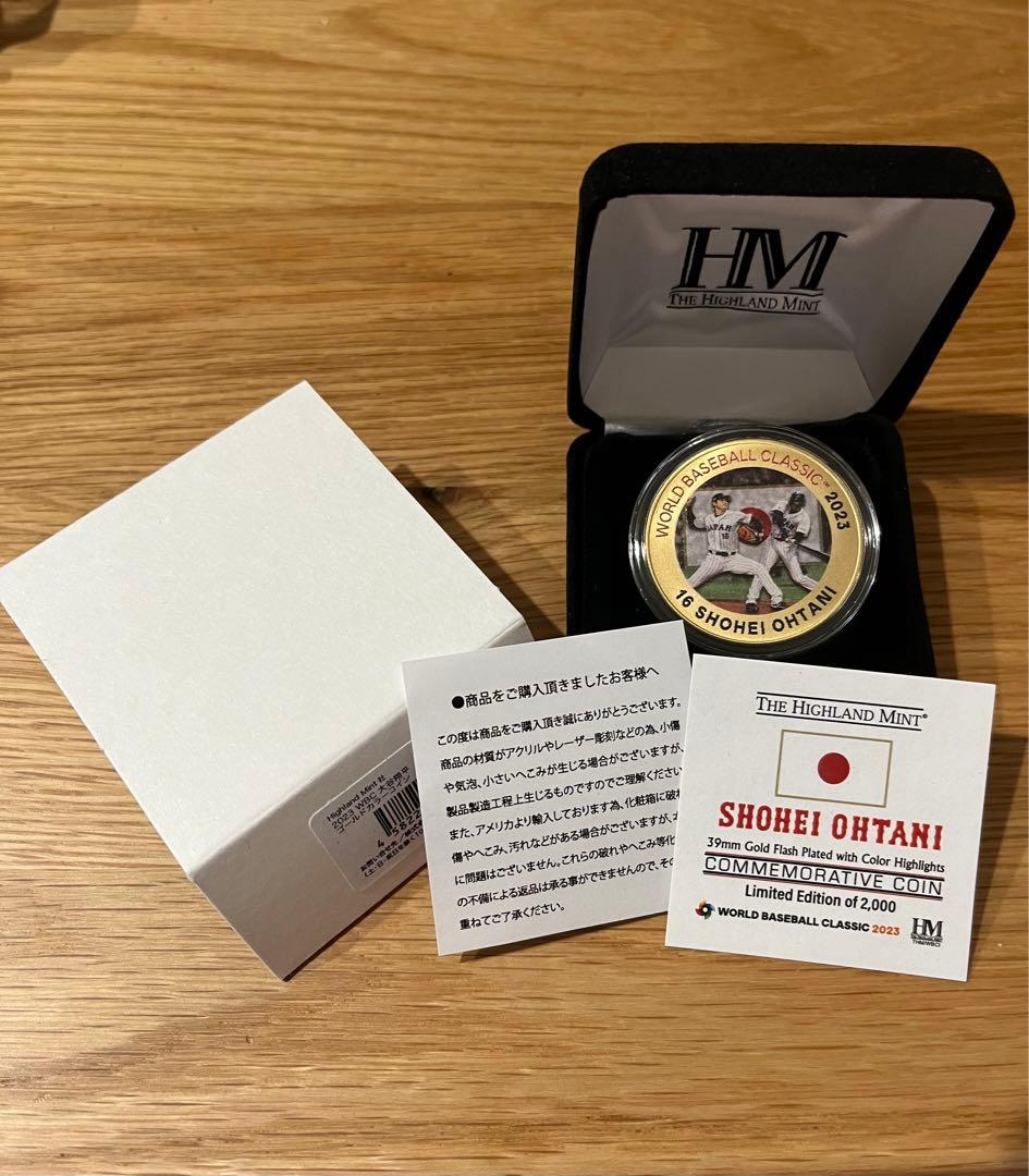 2023WBC大谷翔平ゴールドカラー二刀流 大谷 翔平選手（二刀流）ゴールドカラーコイン / WBC日本代表 出場記念