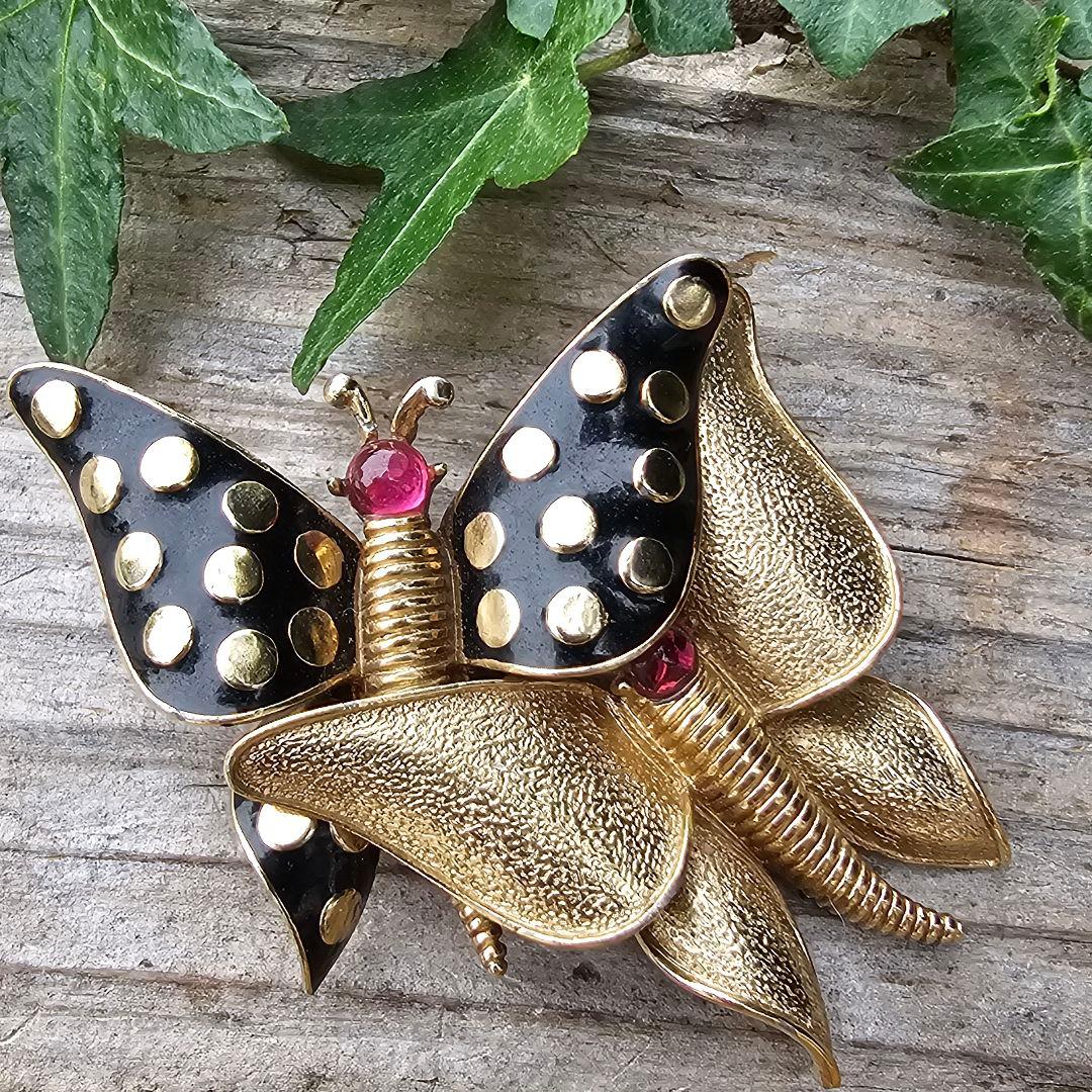 CINER ヴィンテージ蝶々のブローチ