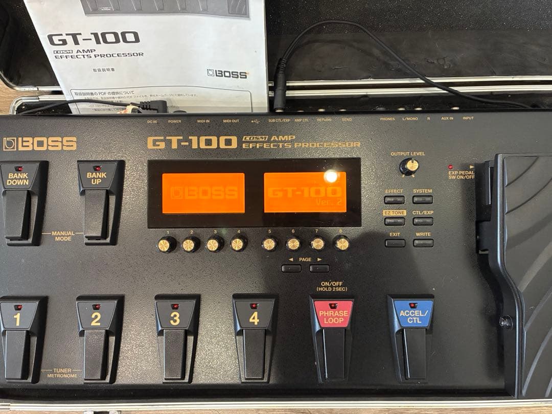 【美品】BOSS GT-100 BEHRINGER AB200 ケース付き