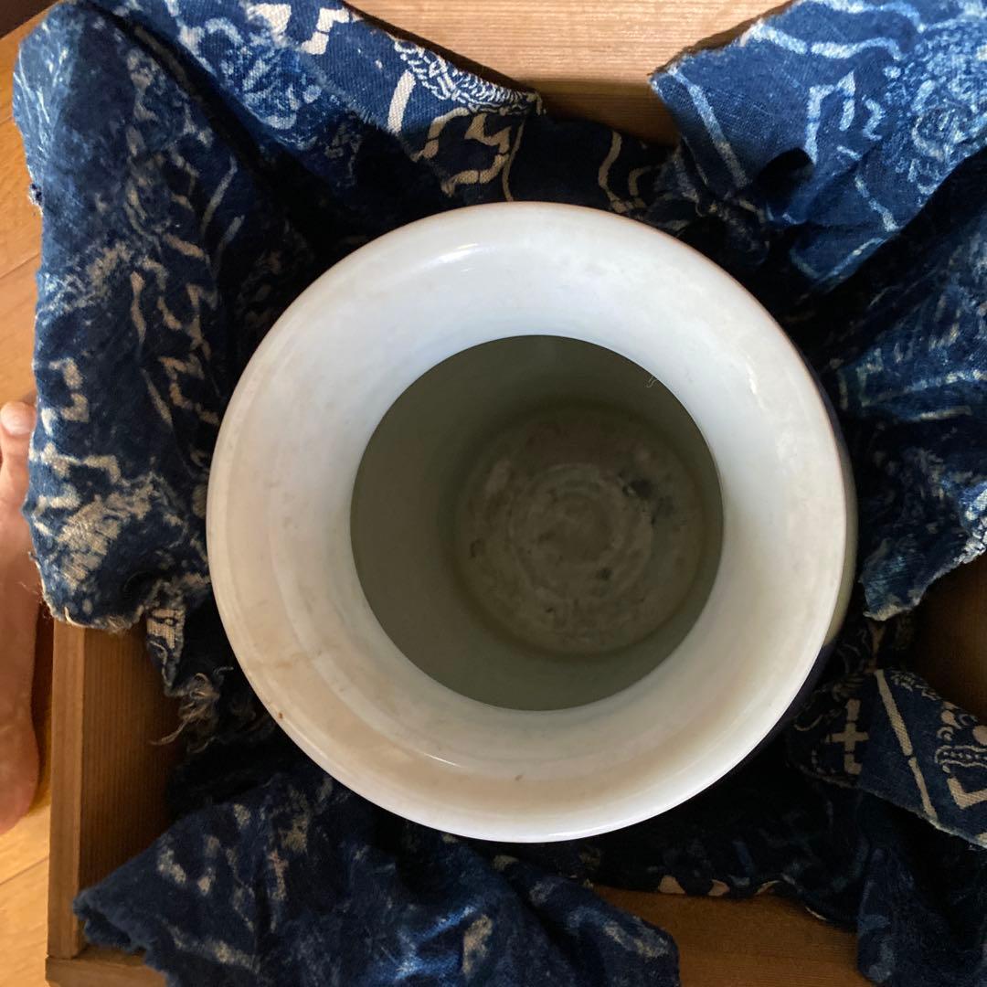 真葛香山　染付　花瓶